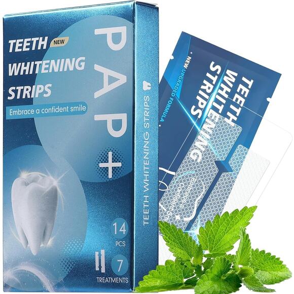 NEW 14PC Teeth Tooth Whitening Strips Sensitive Whitestrips 7 Fast Treatments - Picture 1 of 6
